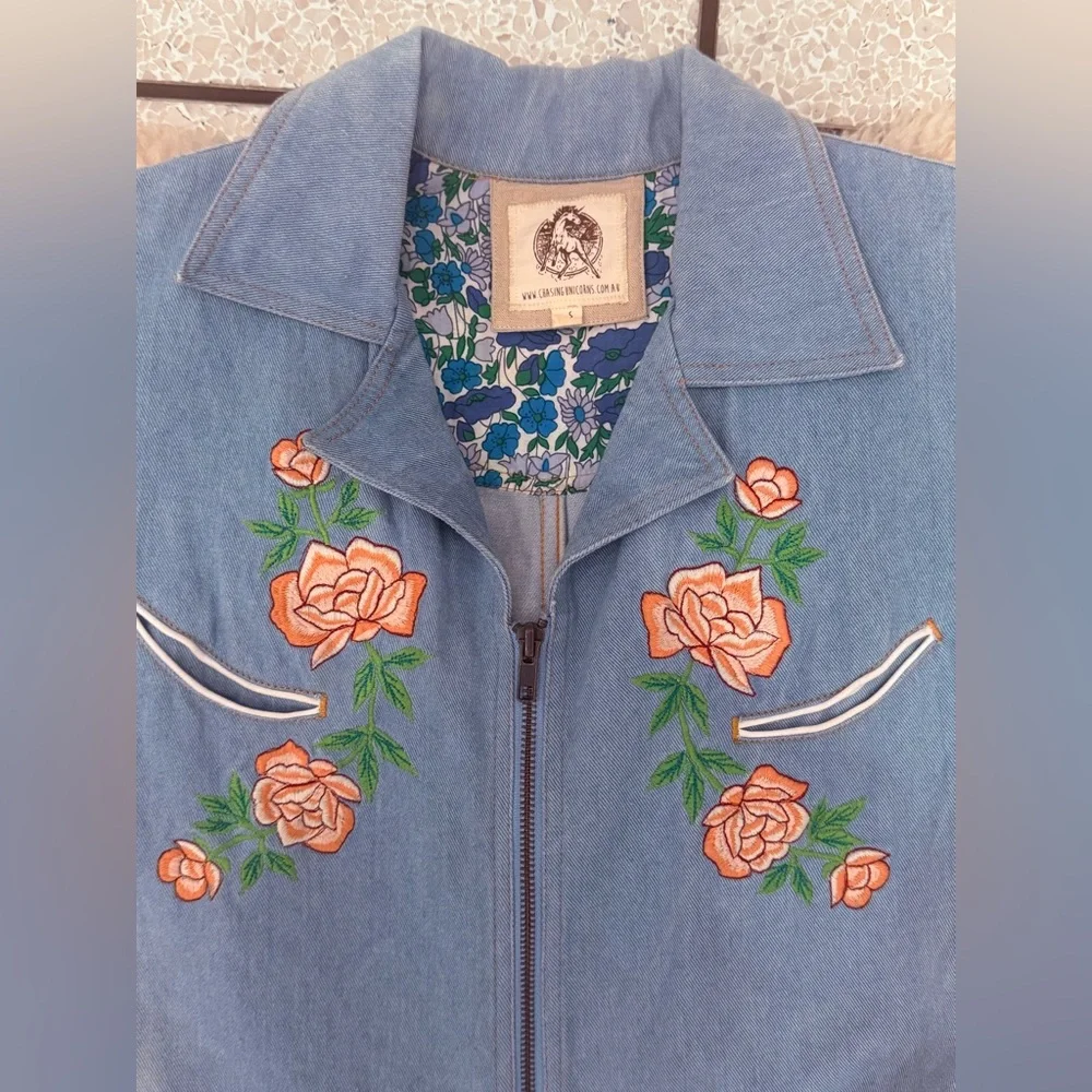 Chasing Unicorns Denim Jumpsuit - Picture 10 of 13